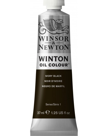 W&N Winton Oil Colour - Ivory Black tube 37ml