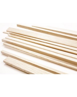 Balsa hout latje 3 x 8 mm