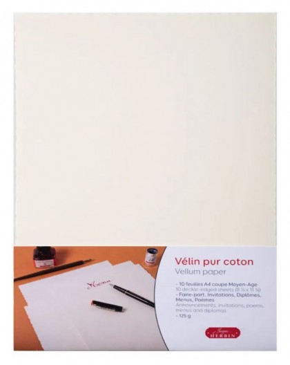 Herbin velijn coton perkament papier